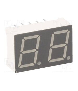 KW2-391AGA Display: LED; 7-segment; 10mm; 0.39"; No.char: 2; yellow-green sTsutU2qufqAth8DpXXVhVk8dqnBYEGxetkDc0UabQs