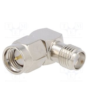 CONSMA010 Coupler; SMA male,SMA female; angled 90°; 50Ω; PTFE; gold-plated kuGj3IppFQKk3yKPsqvMpx4UMGjEXVMBj_U4xWkyDEg