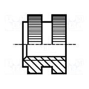 1385607 Threaded insert; brass; M3; BN 1037; DIN 16903D 3gxanmDleXS8l5jyuv2GSX2emWnpfKP0WWQJEMuuIFY