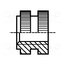 1385607 Threaded insert; brass; M3; BN 1037; DIN 16903D 3gxanmDleXS8l5jyuv2GSX2emWnpfKP0WWQJEMuuIFY