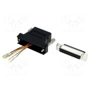 DA25-SMJ6-K Transition: adapter; D-Sub 25pin female,RJ12 socket; black xxoHSRWwTHsOlx2pSd2RI4XOmGoQdg2Jqkh1ysjwukw
