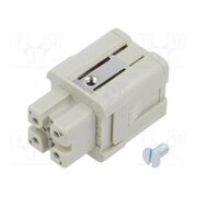 09200035101 Connector: HDC; contact insert; female; 10A; 400V; Han® A; PIN: 4 LBV0ciycMLA59lt0lWKa5-NACkjAKwfRrpOkQIjAiCE