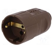 05164 Connector: AC supply; female; socket; 2P+PE; 230VAC; 16A; brown m0ZsQYSIoT4V8dCf25gtZgnBY1EDHkst0I-OC0tExYE