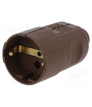 05164 Connector: AC supply; female; socket; 2P+PE; 230VAC; 16A; brown m0ZsQYSIoT4V8dCf25gtZgnBY1EDHkst0I-OC0tExYE