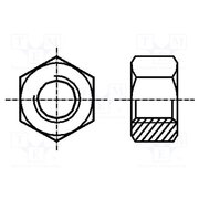 1091573 Nut; hexagonal; M3; 0.5; steel; Plating: zinc; 5.5mm; BN 131 _6CGMtfJS1xPfhcchQWQ2KMNlSV1W5xS1tzTNmskRzk