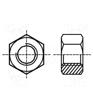1091573 Nut; hexagonal; M3; 0.5; steel; Plating: zinc; 5.5mm; BN 131 _6CGMtfJS1xPfhcchQWQ2KMNlSV1W5xS1tzTNmskRzk