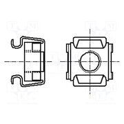1538381 Nut; cage; M10; A2 stainless steel; BN 3307 VkhczFyIswCo4bu8sLW6P4cy0Ke9-xeawwulWgpZXOg