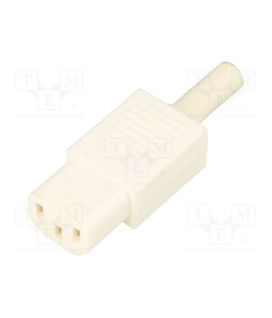 PX0587/WH Connector: AC supply; plug; female; 10A; 250VAC; C13 (F); IEC 60320 KaIFcZrxb8U5-OLoXoEDlSY5VB6muC_y4WBqI5KLmzI