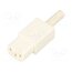 PX0587/WH Connector: AC supply; plug; female; 10A; 250VAC; C13 (F); IEC 60320 KaIFcZrxb8U5-OLoXoEDlSY5VB6muC_y4WBqI5KLmzI