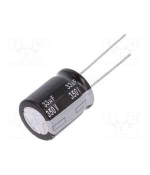 EEUEB2V330S Capacitor: electrolytic; THT; 33uF; 350VDC; Ø16x20mm; Pitch: 7.5mm T9byDBLITX2zjSjIkADYm7HnzTD1rozPhS2xsbgz66I