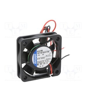412FM-074 Fan: DC; axial; 12VDC; 40x40x10mm; 6m3/h; 17dBA; slide; 4300rpm KELB4Fbga4ZyB-G5dvbCzjWRq7wsiANRSpVgFtIDkxM