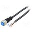 YF2A15-050UB5XLEAX Cable: for sensors/automation; M12; PIN: 5; straight; 5m; plug; 4A; Y JvwRieO680jsahU0ekX8uFt9YW5aqvh9jfmvBBVVKuE
