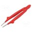 009940040 Tweezers; Blade tip shape: flat; Tweezers len: 145mm; universal Q7UPc587u-860ANwgwuhM81evA5oSWUrgkJztgqBZcU