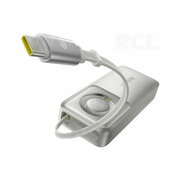 Ārējais akumulators Baseus OS Free2Pull, 10 000 mAh, 30 W PD, ar ievelkamu USB-C kabeli, pelēks BAP10BS.jpg
