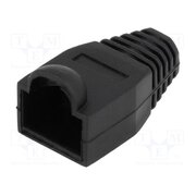DS1124-03-PB RJ45 plug boot; 6.5mm; black FFV39DapyjXsOfOguXnt_OFPlsMYyXE0GdZt3HE3608