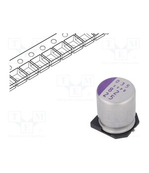 25SVPD82M Capacitor: polymer; 82uF; 25VDC; SMD; OS-CON SVPD; ±20%; Ø10x12.6mm 6k3TlLGlkVYeQjM1GqqY8SeBKVeYtl4xUgnSCBJ0bvE