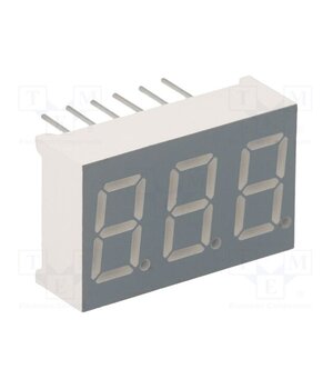 FYT-3631AUHR-21 Display: LED; 7-segment; 9.2mm; 0.36"; No.char: 3; red; 30÷60mcd aXMijbT7pAnglpQaf0mk6OVn8b6m9uvx26oOyg0CnqA