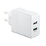 POWER SUPPLY - POWER SUPPLY 2xUSB QC3.0(28W); QC3.0: 5V/3A;9V/2A;12V/1.5A, white AMS0528QC3B+2.jpg