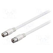 58808 Cable; 2m; coaxial 9.5mm socket,coaxial 9.5mm plug; PVC; white 8Nv4lHRcrf9MCGdoJs3esJbUmCiG5IE1hMe82_-GJko