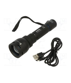ALPHA 2.4 FHH0118 Torch: LED; luminous flux adjustment; 2h; 500lm; IPX4; FALCON EYE VlqzOWftCtivqWpRJnO1Cd1ozS0XLwCfMBWMztWYIIU