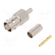 000-36800-RFX Connector: BNC; plug; female; straight; 50Ω; crimped; for cable; POM KewfIuKAf97AIKiRSNRg8LA-IqY3CX9rZ_wy_kDPyUY