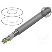 10GB24.08305 Wire; U/UTP; 4x2x23AWG; 6a; wire; Cu; Insulation: LSZH; grey; 305m oR9kV1qUesNdC-aya2ZBqtXViDF4JKX2OIpPaQehcNU