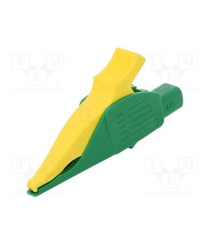 66.9575-20 Crocodile clip; 32A; 1kVDC; yellow-green; Grip capac: max.30mm xE1bJdxtpCmlHOFWPI5yzJ505pEI_hIvK8z2LP9fK1o
