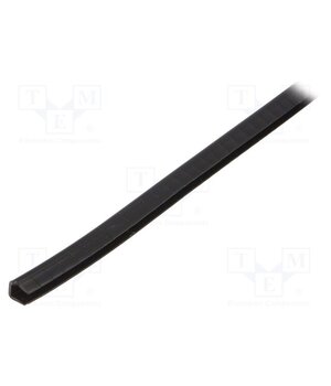 GEE144F-C0 Hole and edge shield; polyetylene; L: 30.5m; black; H: 5.6mm PmBcVG3HB6JOvncOX6bA_ygJKVJ2-7ZTJmKHimIig9c