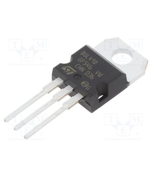 BUL49D Transistor: NPN; bipolar; 450V; 5A; 80W; TO220AB; 1.23÷1.32mm 91ntMA9HMqWNi8MCPjwp8aKTfMPDbDpLvjkBe2J5JO4
