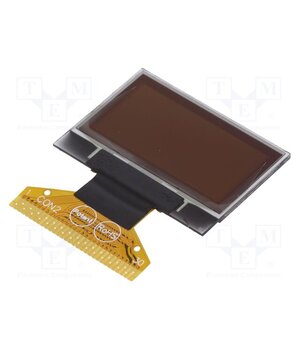 DEP 128064C1-Y Display: OLED; graphical; 1"; 128x64; Dim: 26.7x19.26x1.26mm; 1x30 ZXacaC1oT8ny3ZrF0E2IvKwb-jFhoweHDLOUUqiCsQc