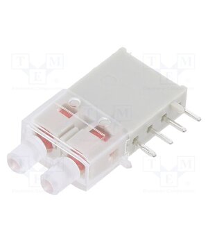 1301.2243 LED; in housing; 2.9mm; No.of diodes: 2; red; 20mA; Lens: red; 50° ozEF6UX3ezcnuZTfXl-a9F2QMIhHpGQEzV2m4UeV_To