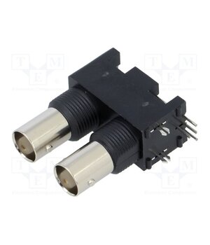 031-6575 Connector: BNC; socket; female; angled 90°; 50Ω; THT; polypropylene fL8NI-1K8xRrnFkb7Q2d12FnsCS75KFLDTmpFkuOSzI