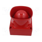 SY/HO/IP/R Signaller: sound; siren; IP66; red; 110x110x96mm; polycarbonate e3eMfaH6XGe191LtsVGAy_so-EQqkgeVK6lPCK4fGjA