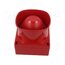 SY/HO/IP/R Signaller: sound; siren; IP66; red; 110x110x96mm; polycarbonate e3eMfaH6XGe191LtsVGAy_so-EQqkgeVK6lPCK4fGjA