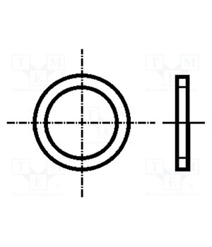 1271407 Washer; round; M12; D=16mm; h=2mm; steel; Plating: zinc; BN 739 AqqO0xrOYzFhLpV7wHWWCdyjRPhVfds2KHjoJrpdIEs