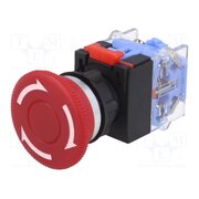 LAS0-K-11TSA/R/IP65 Switch: emergency stop; 22mm; Stabl.pos: 2; NC + NO; red; none; IP65 IVFDf55JtX7LwFmJJy7DBMyhvAl6d8YKqZIwIHlQsd4