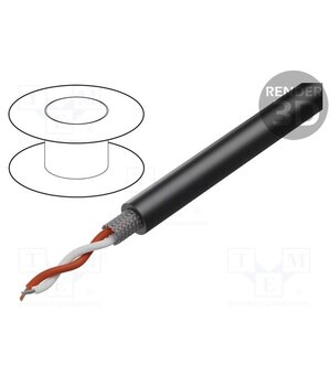 C128 CPR Wire: microphone cable; 2x0.35mm2; black; OFC; -20÷70°C; CPR: Eca XQcZWWaSTkUPcxlTdC0YB8noB6txHQjWmtkEDZQBbHg