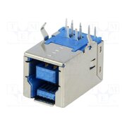 USBB-G3.0 Connector: USB B; socket; on PCBs; THT; angled 90°; USB 3.0 Xu8L26UnjALdJUVQV-vqK3NHhp_C6RNpZJCP22V2q08