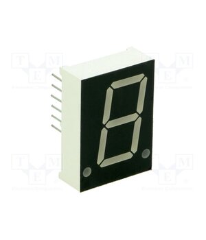 KW1-802ASA Display: LED; 7-segment; 20.4mm; 0.8"; No.char: 1; red; 3.2÷4mcd oqqmnM18d2NS87jW9QuEiv1qcz8mBQc7VXowru3-qpw