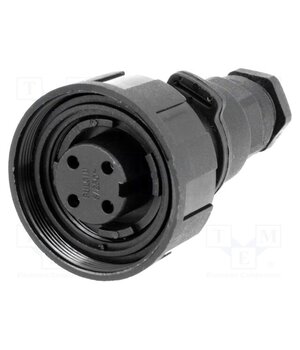 PX0748/S Connector: circular; plug; female; PIN: 4; 10A; 250V; IP68; UL94V-0 QkDg5ksrZT7DZBjWXYtDGJEAlRgSMNP2NhU_A9XCQ8o