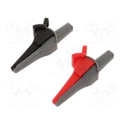 FTF000370012 Crocodile clip; 16A; red and black; Socket size: 4mm; L: 94mm WNUqkpmgPW0b9-WyKcuD7-Cs6TtJNZmskDJsbfhF9h0
