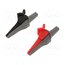 FTF000370012 Crocodile clip; 16A; red and black; Socket size: 4mm; L: 94mm WNUqkpmgPW0b9-WyKcuD7-Cs6TtJNZmskDJsbfhF9h0