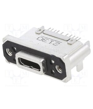 MUSBRM5C1M0 Connector: USB C; socket; THT; PIN: 24; straight; IP67; gold-plated NojMubiUwrTG1GO1zSfUd-ScFeiH2pFYCEhATQZdcC8