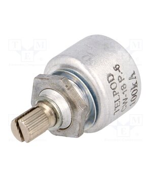 PC-199-18-100K-16,5P6 Potentiometer: shaft; single turn; 100kΩ; 1W; ±20%; 6mm; linear; THT jwShqeJhL2gEtHVBVW_6ZPkQx4UGucf131rwBEzSIO0