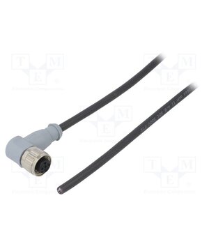 43-10200 Connector: M12; plug; female; PIN: 4; angled 90°; cables; 2m 3p0gsyBkHr8JROjadjUBxbRhdldAPgID5JbXeDidmHE
