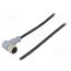 43-10200 Connector: M12; plug; female; PIN: 4; angled 90°; cables; 2m 3p0gsyBkHr8JROjadjUBxbRhdldAPgID5JbXeDidmHE