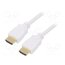 61020 Cable; HDMI plug,both sides; PVC; HDCP 2.2,HDMI 2.0; 2m; white dqhw12OyhlYz3v9ggq9gZL8cFkQlJZzMLr-wVbLEdGU