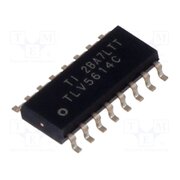 TLV5614CD IC: D/A converter; 12bit; 102ksps; Ch: 4; SOIC16; 0÷70°C; 2.7÷5.5VDC u0G0WohxtQr9GdgR94bfWHRGDS22TayviDaihrec6-o