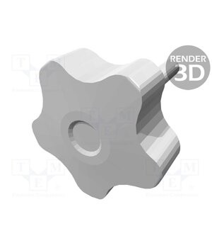 VCT.50 P-M8X30-C3 Knob; Ø: 50mm; Ext.thread: M8; 30mm; H: 32mm; technopolymer PP e2eXO1hpbbyGUDL6mgBx0RyiLaqzq1FMRayHiEPENe8