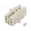 93601-0081 Connector: HDC; contact insert; female; GWconnect; PIN: 8; 50V; 10A HiJHnj86gn71UxRoyRpcrfeU5qD83t4Bs8Es7UdxVZo